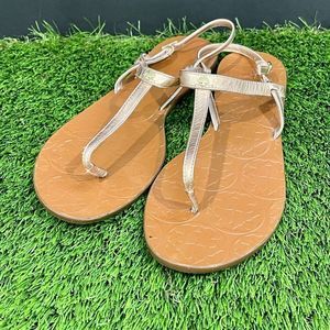 Kate Spade Rose Gold T-Strap Sandal